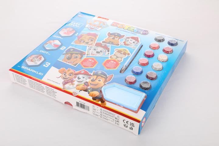 Image du produit Diamond Dotz DOTZIES® Original Diamond Painting Set Paw Patrol avec 6 motifs : 3 tableaux 15x15cm, 3