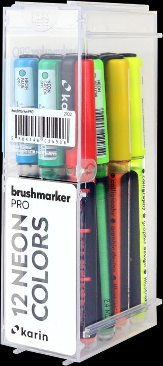 Produktbild Karin Brush Marker Pro (Mehrfarbig, Neonorange, 12 x)