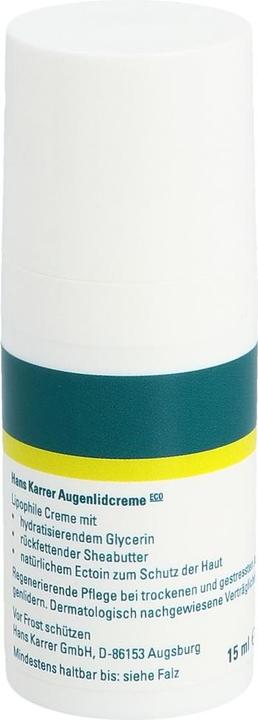 Actual product image Hans Karrer Eco Disp eyelid cream (Crème, 15 ml, Day + Night)