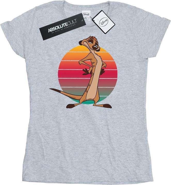 Actual product image Disney Womens/Ladies The Lion King Timon Sunset Cotton T-Shirt (XXL)