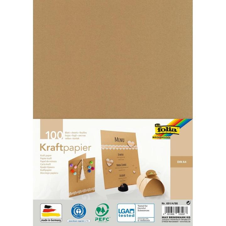 Image du produit Folia Papier kraft (120 g/m², 1 x)