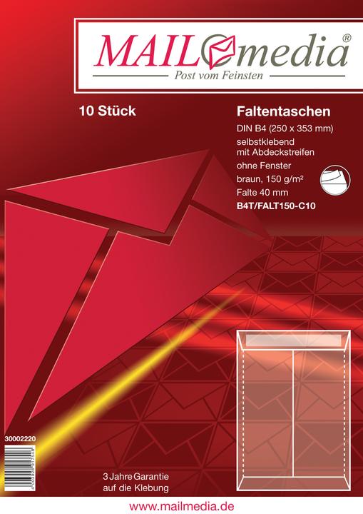 Actual product image Elepa Folding pocket Natron Natron brown, size: B4, paper: 150 gsm (10 x)