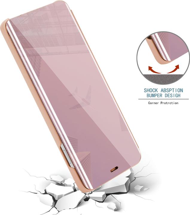 Actual product image Cadorabo Book Smart View Mirror Cover (Apple iPhone XR)