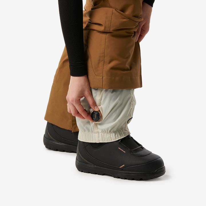 Actual product image Dreamscape Women's snowboard trousers ski trousers - SNB 500 camel (40)
