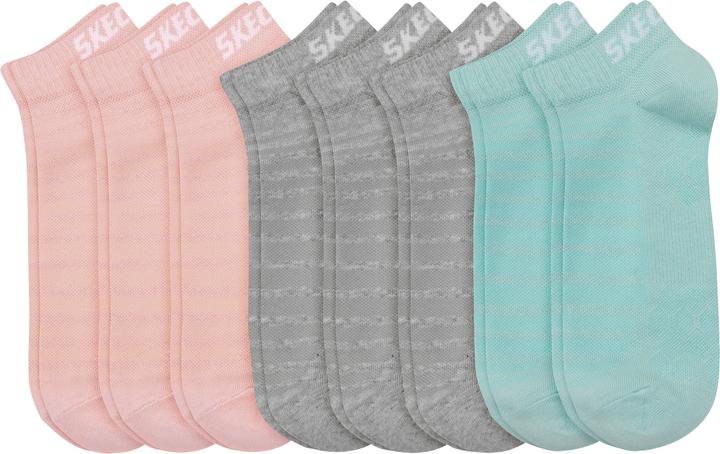 Actual product image Skechers Unisex Sneaker Socks 8 Pack (pack of 8, 35, 38)
