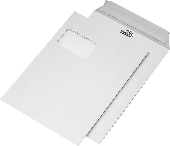 Image du produit Mailmedia Pochette d'expédition, C4 229 x 324 mm, autocollante, avec fenêtre, blanche, 130g/qm (100 x)