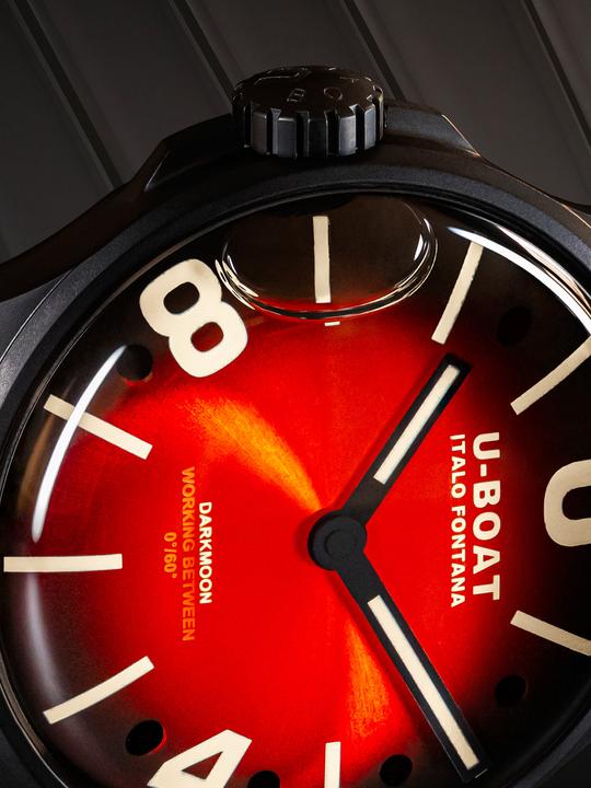 Produktbild U-Boat 9501 Darkmoon Red PVD Soleil Herrenuhr 40mm 5ATM (Analoguhr, 40 mm)