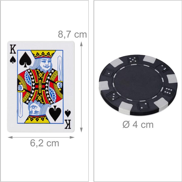 Actual product image Relaxdays Poker case (Multilingual)