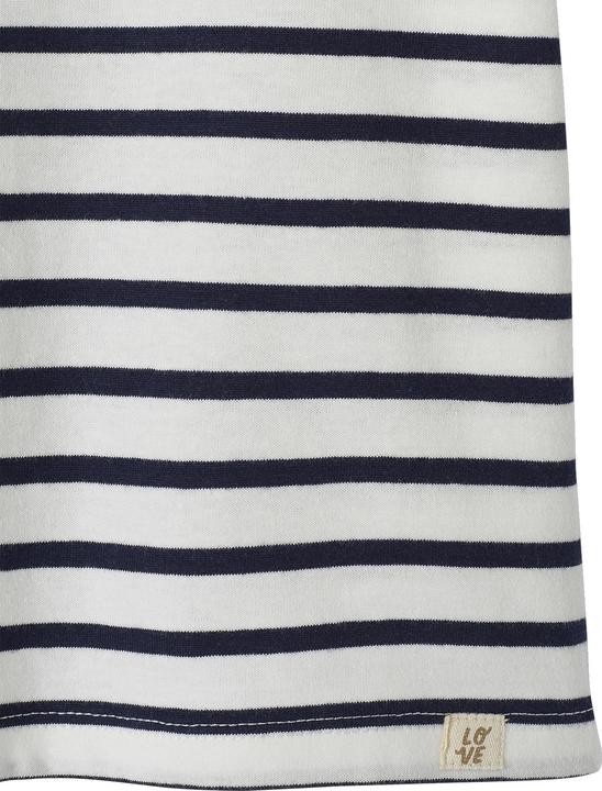 Actual product image Vertbaudet Girls' striped T-shirt with recycled cotton (128)
