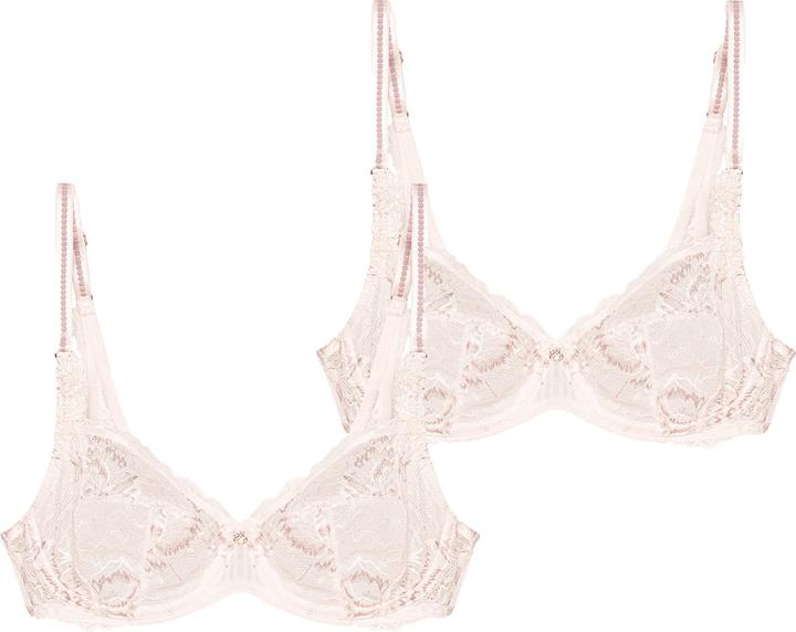 Actual product image Triumph Peony Florale underwired bra (95 C, pack of 2)
