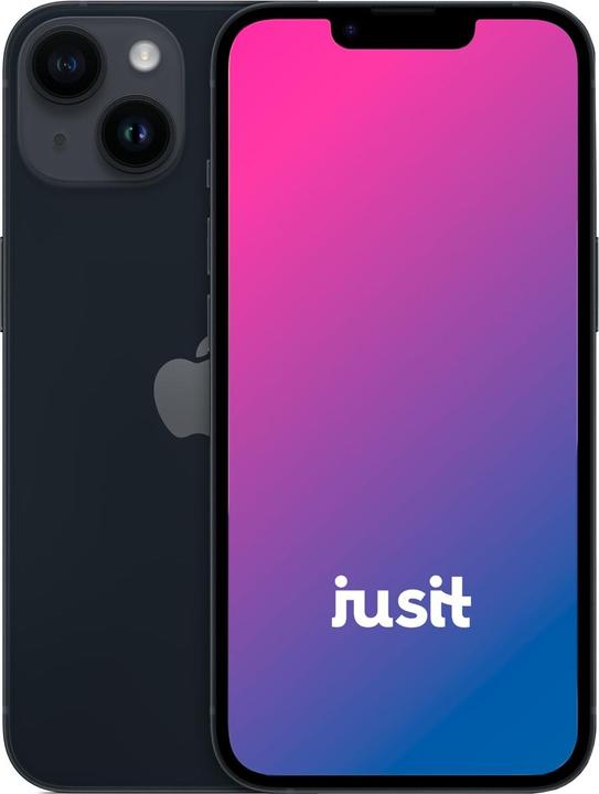 Produktbild jusit iPhone 14 (256 GB, Black, 6.10", Dual SIM, A / Wie neu)