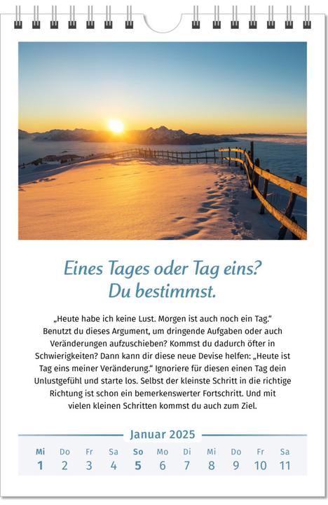 Image du produit Le calendrier de la joie de vivre 2025 en grand format (Allemand)