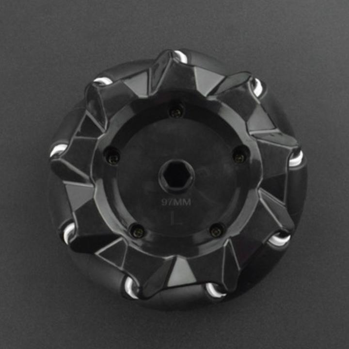 Actual product image DFRobot Clockwise 97mm Mecanum Omni Wheel Black