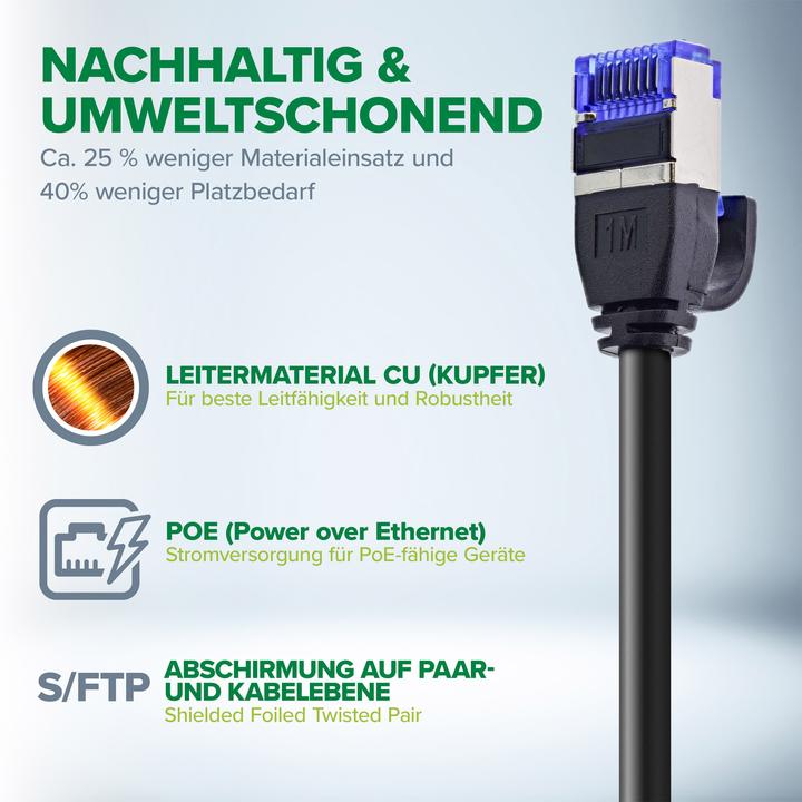 Produktbild InLine Patchkabel Slim (S/FTP, CAT6a, 3 m)