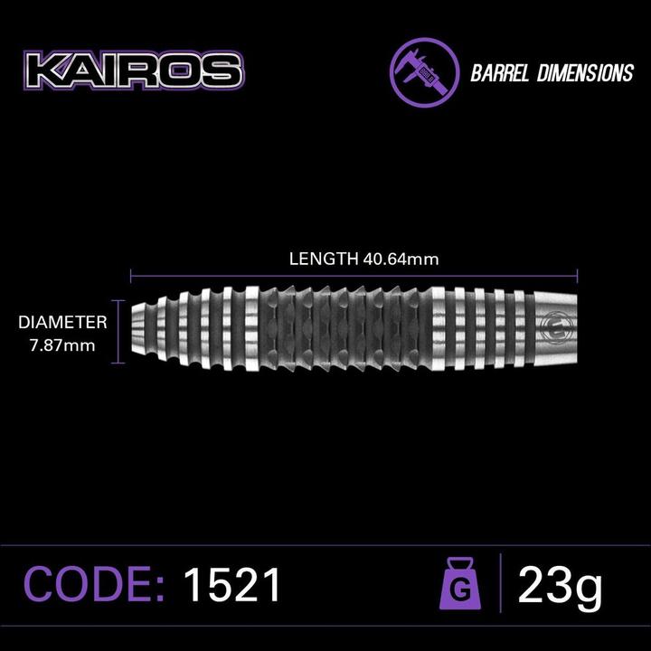 Actual product image Winmau Kairos Steel Tip Dartpfeile 23G (23 g)