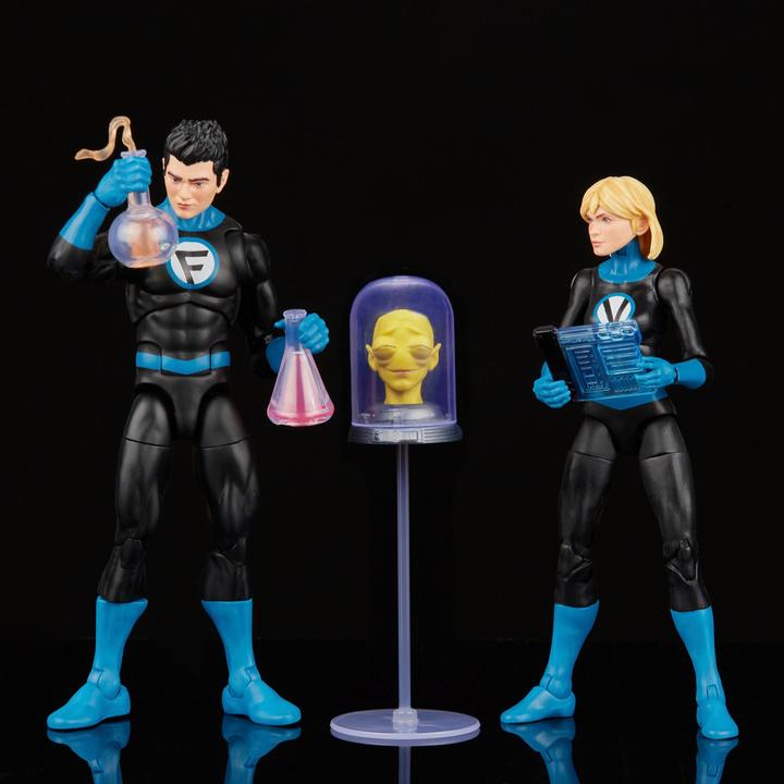 Actual product image Hasbro Fantastic Four Marvel Legends Action Figure 2-Pack Franklin Richards and Valeria Richards 15 cm