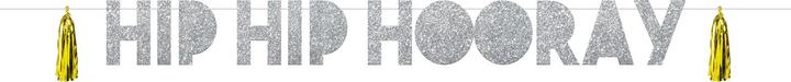 Folat Buchstabengirlande Hip Hip Hurra - 1,6 Meter