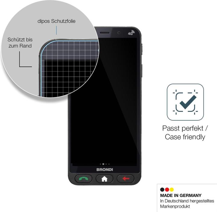Image du produit Dipos Anti-Shock Film de Protection d’écran (1 pièce(s), Brondi Amico)