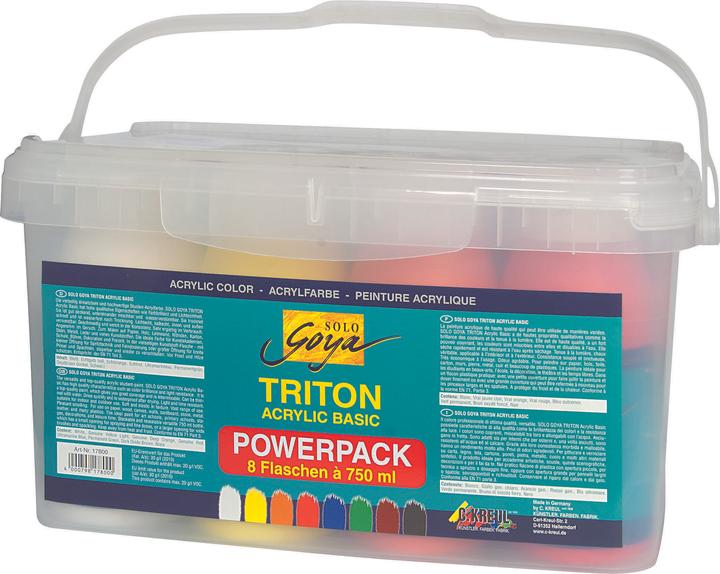 Image du produit Kreul Peinture acrylique SOLO Goya TRITON, Power Pack (Multi, 750 ml)