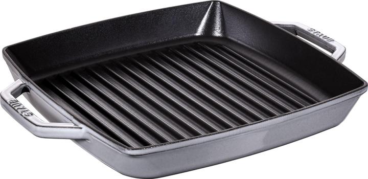 Produktbild Staub Grillpfanne mit 2 Griffen (28 cm, Grillpfanne, Gusseisen)