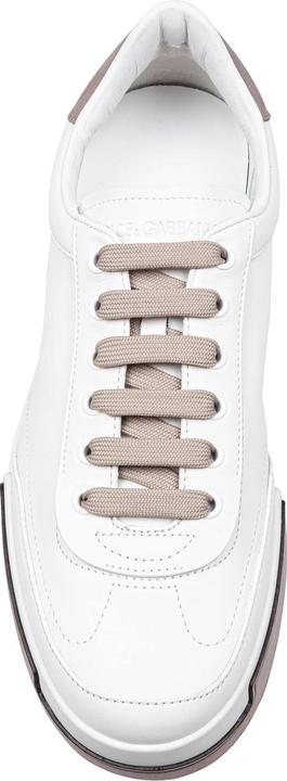 Produktbild Dolce & Gabbana portofino yatch sneakers in calfskin color white and dove grey (41)