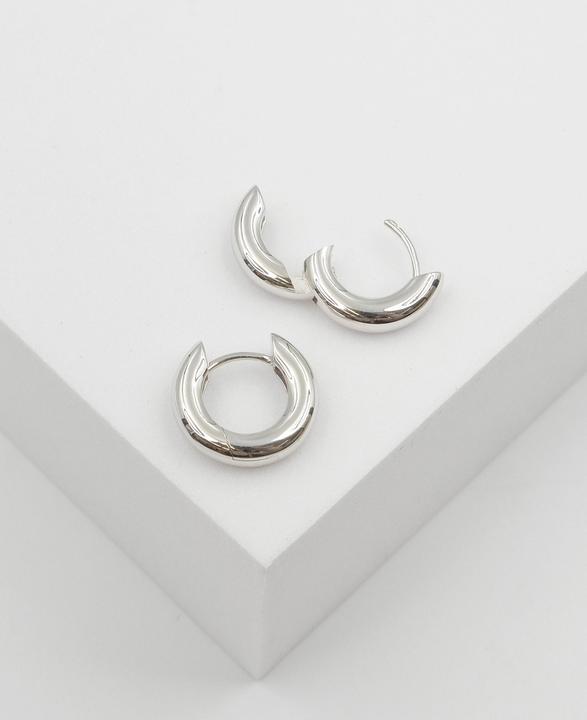 Actual product image Muau Creoles (White gold)