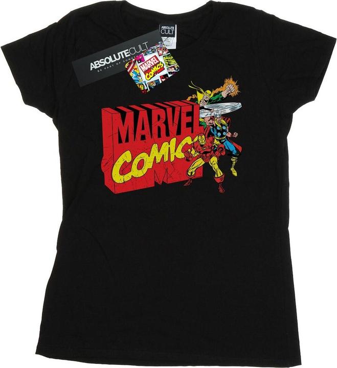 Actual product image Womens/Ladies Vintage Logo Blast Cotton T-Shirt (M)