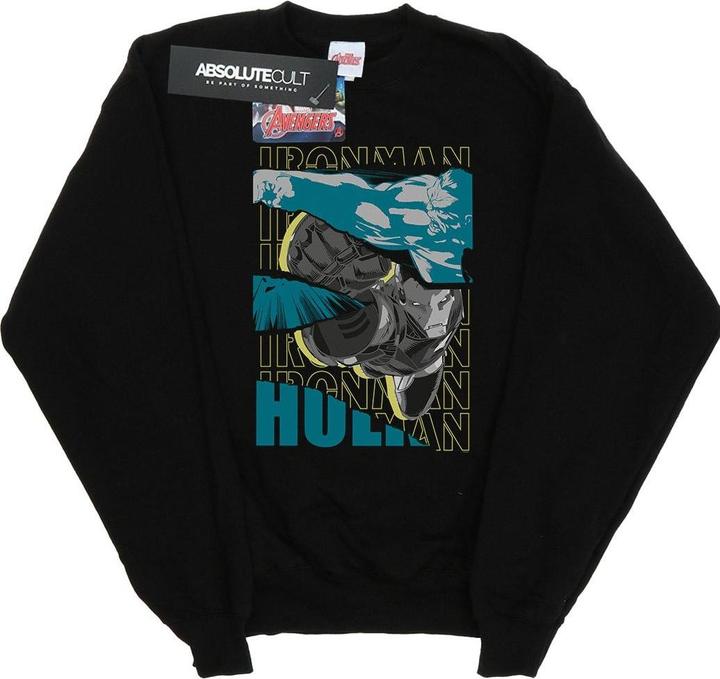 Avengers Iron Man And Hulk Collage Sweatshirt Jungen