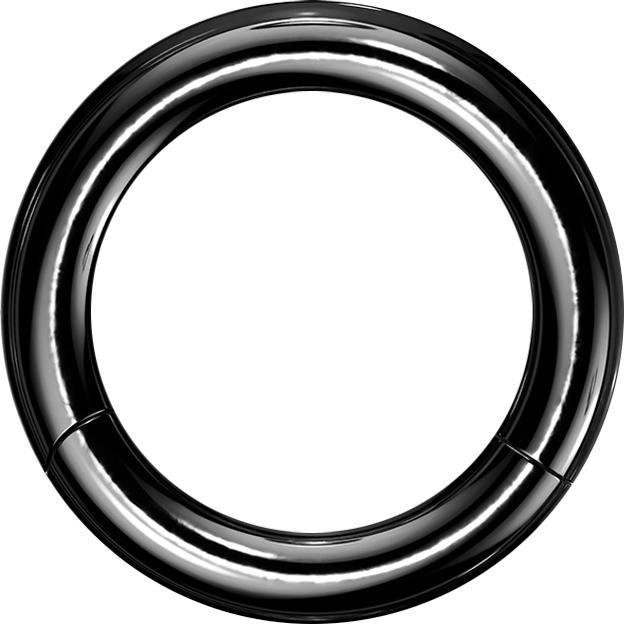 Star Piercing Segmentring schwarz (ohne Messing, Titan G23)