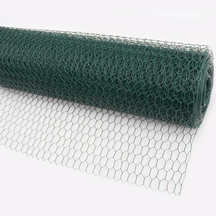 Actual product image Aquagart 120m Sechseckgeflecht Hühnerzaun Kaninchendraht Hasengitter grün Hasendraht 50cm