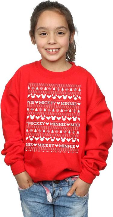 Immagine prodotto Disney Mickey And Minnie Christmas Fair Isle Felpa Ragazze (128)