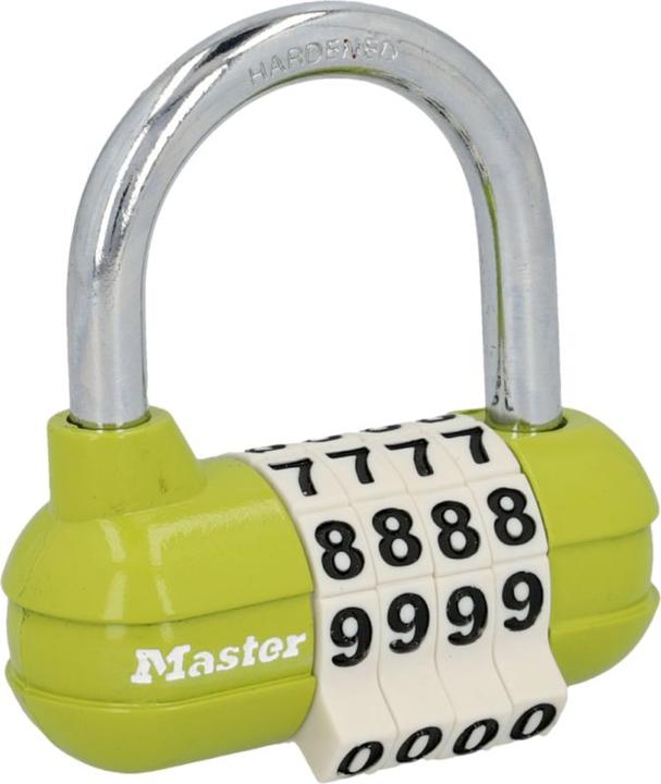 Immagine prodotto Master Lock Lucchetto sportivo Wide Pro con combinazione numerica regolabile individualmente vari colori