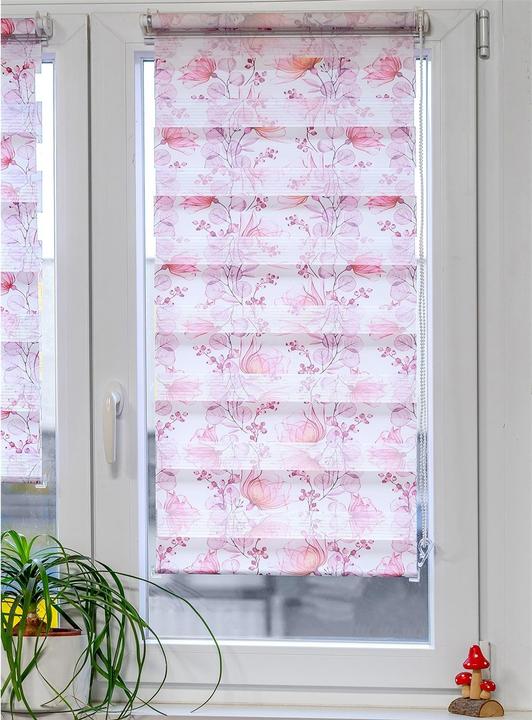 Produktbild HTI-Living Doppelrollo 100 x 150 Marisol Blumen 2er-Set (100 x 150 cm)