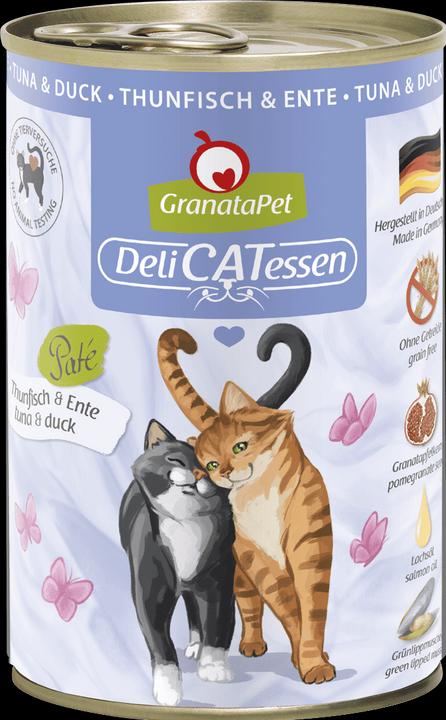 Actual product image Granatapet Delicatessen Dose Thunfisch & Ente (Adult, 1 pcs., 400 g)