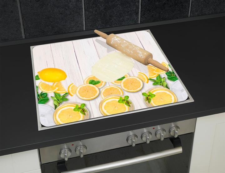 Produktbild Wenko Multi-Platte Mod. Zitronen Abdeckplatte für Glaskeramik Kochfelder, Schneidbrett