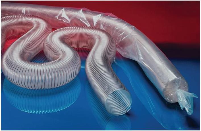 Actual product image Norres Suction and blower hose PROTAPE® PUR 301 AS Inner-Ø 200 mm Outer-Ø 208 mm 4 mm Length 15 m