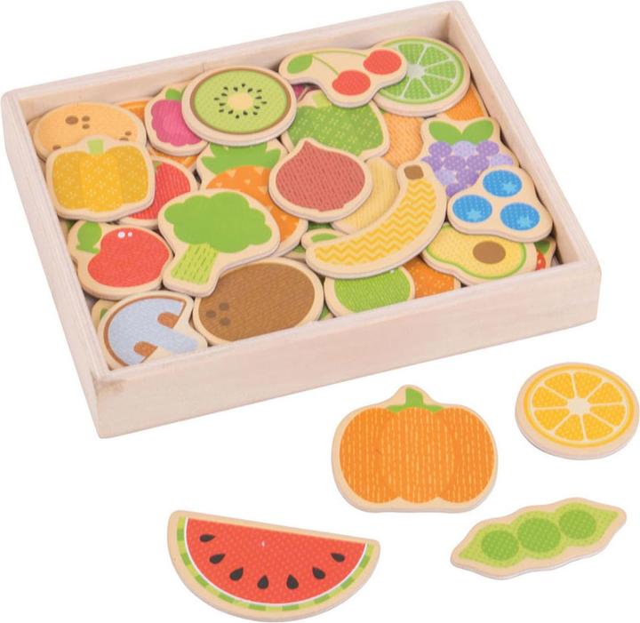 Actual product image Bigjigs Fruit and Veg Magnets (35 x)
