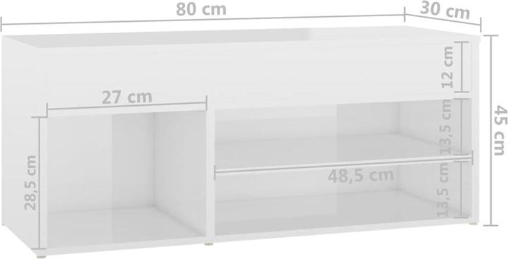 Actual product image VidaXL Dennis (80 x 30 x 45 cm)