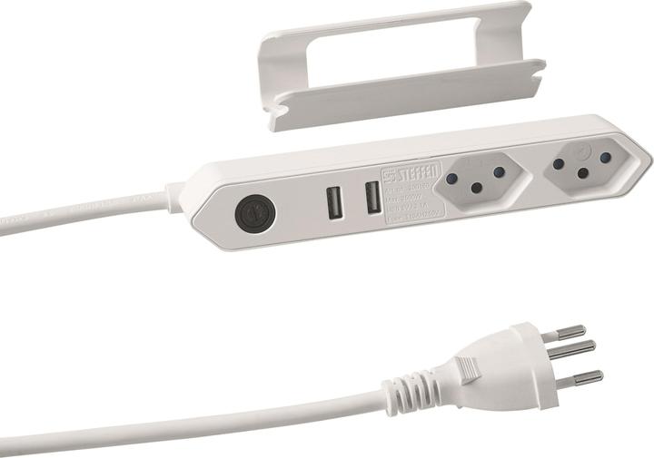 Steffen Steba IQ inkl. Clip-Befestigung (2 x, Typ 13, USB-A, 1.50 m)