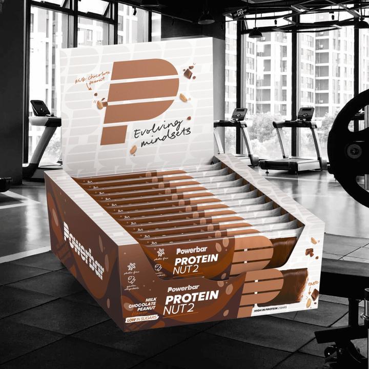 Produktbild Powerbar Protein Nut2 (Milchschokolade, Erdnuss, 12 Stk., 540 g)