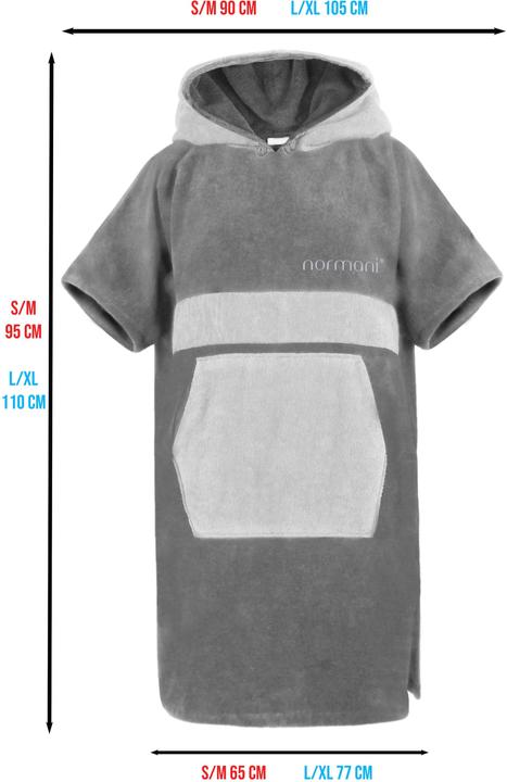 Actual product image Normani Bathrobe Surfer Poncho (S/M)