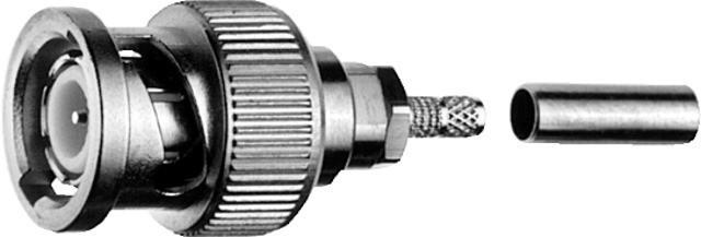 Telegärtner BNC-Kabelstecker Crimp G07 / G29 50 Ohm, crimp/crimp, Professional, A2903, G07 (RG-316/U), G29 (0.45