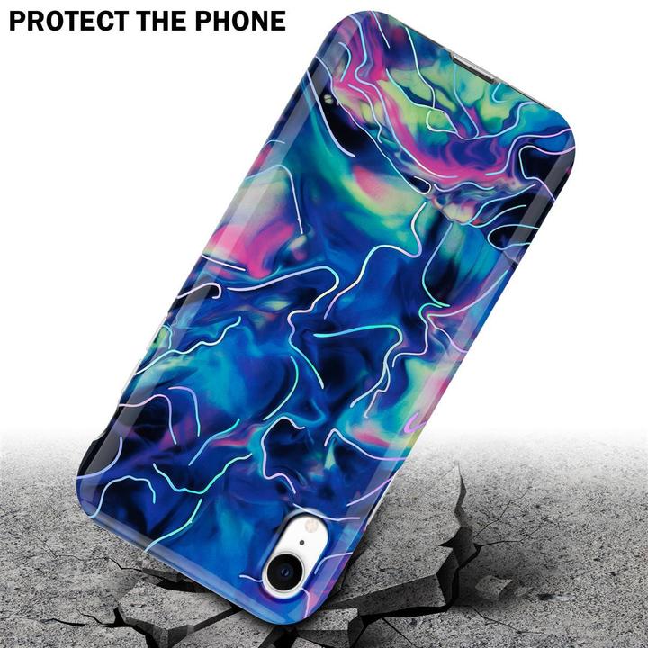 Produktbild Cadorabo IMD TPU Bunter Marmor Cover (Apple iPhone XR)