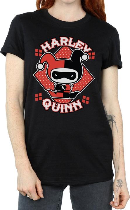 Immagine prodotto Harley Quinn Maglietta Chibi Boyfriend in cotone Donna/Ladies (XXL)