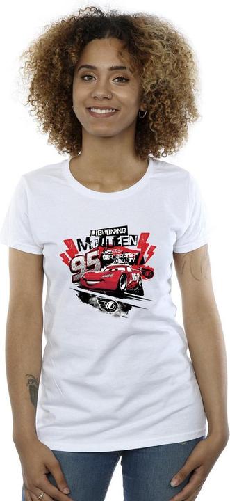 Actual product image Disney Womens/Ladies Cars Lightning McQueen Collage Cotton T-Shirt (M)