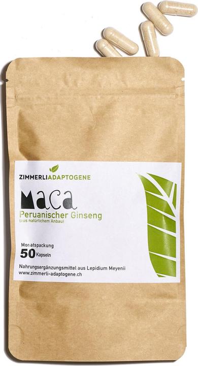 Produktbild Zimmerli Adaptogene Maca Kapseln (BIO) 50 Kapseln (1 Stück, Kapseln, 25 g)