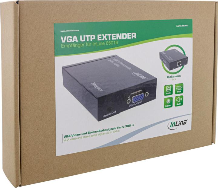 Produktbild InLine VGA Extender/Empfänger über UTP