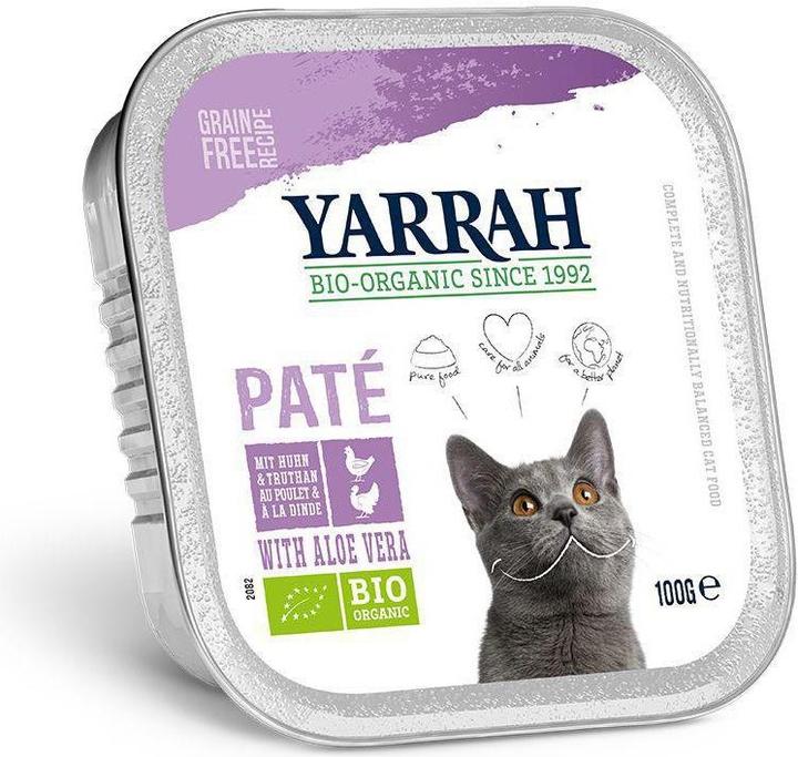 Actual product image Yarrah Organic wet food Paté with chicken and turkey, 16 x 100 g (Adult, 16 pcs., 1600 g)