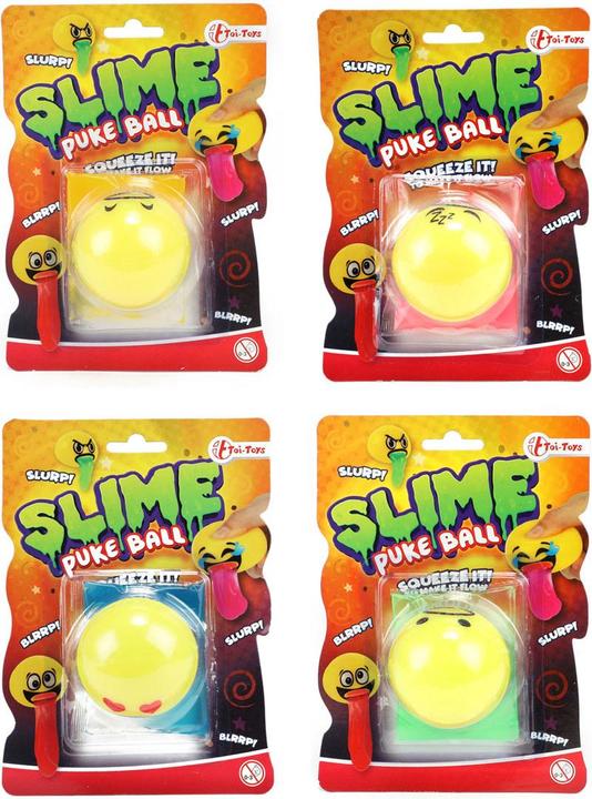 Actual product image Toi-Toys Slime vomit ball smile face
