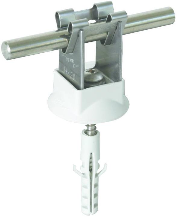 Actual product image Dehn Söhne Conductor holder NIRO 207 109 f. Rd 8mm H 20mm Conductor holder for lightning protection